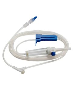 30" (76 cm) Appx 3.3 ml, 20 Drop 15 Micron Admin Set w/Integrated Clave® Drip Chamber, Bag Hanger, Rotating Luer [Pack of 50]
