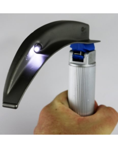 Metal Max+ Combi Laryngoscope Set, Disposable with Batteries, Adult Mac 4 [Pack of 10]