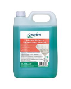 Cleanline Eco Biological Washroom Cleaner & Odour Eliminator 5 Litre [Pack of 1]