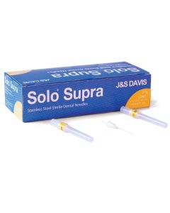 Supra Solo Dental Needle Plastic Threaded Hub 27g X 35mm [Pack of 100] 