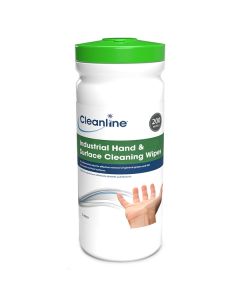 Cleanline Industrial Hand & Surface Cleaning Wipes [Pack of 200]