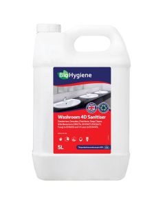 Biohygiene Washroom 4D Sanitiser 5 Litre [Pack of 2]
