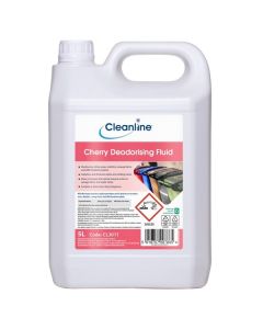 Cleanline Cherry Deodourising Fluid 5 Litre [Pack of 4]