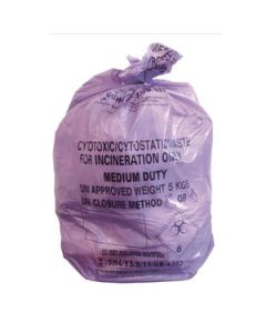 Purple Cytotoxic Waste Bags X Roll of 50