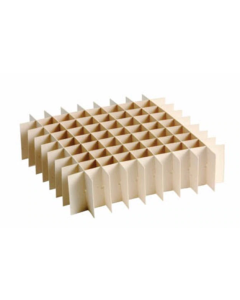 Fisherbrand 81-Well Black Microtube Storage Box 15200454 [Pack of 36]