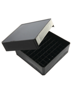 Fisherbrand 81-Well Black Microtube Storage Box 15558319 [Pack of 1]