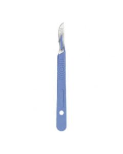 Swann Morton SM0507 Sterile Disposable Surgical Scalpels with Polystyrene Handle No.21 Blade - Pack of 10