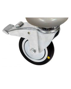 4 Anti-static Castors - Front 2 Braked Sun-SMLC3A [Pack of 1]