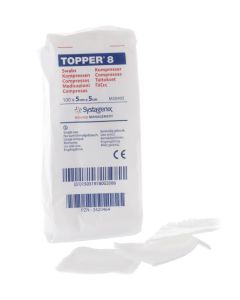 Topper 8 Non-Sterile Swabs 5 x 5cm [Pack of 100] 