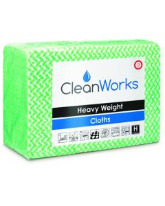 Cleanworks Proclean Heavy-duty Cleaning Cloth Green [Pack of 25]