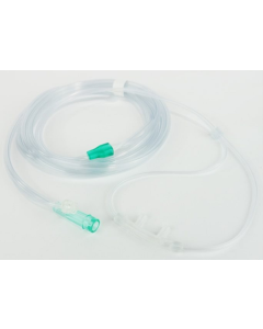 PRO-Breathe CO2 Sampling Cannula, Nasal Duo Flow with O2 Delivery, Luer Lock Male, Adult, 2.1m [Pack of 25]