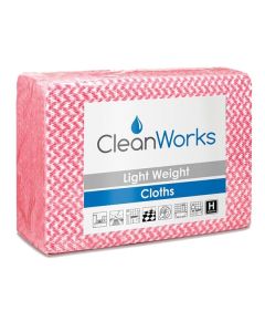 Cleanworks General-purpose Cleaning Cloth Red [Pack of 100]