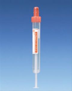 S-Monovette Venous Tube Lithium Heparin Plastic 4.9 ml Orange 90 × 13 mm Screw Cap [Pack of 50]
