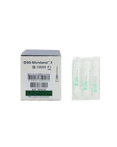BD 304434 Microlance Hypodermic Needle 21G x 5/8" Green [Pack of 100] 