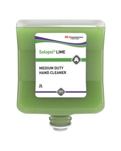 Solopol Lime Medium-Heavy Duty Hand Cleaner Cartridge 2 Litre [Pack of 4]