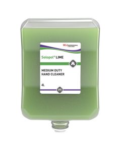Solopol Lime Medium-Heavy Duty Hand Cleaner 4 Litre [Pack of 4]