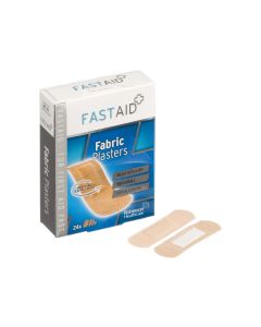 Fast Aid Fabric Plasters 24's X 6  [6 Packs Of 24 Plasters]