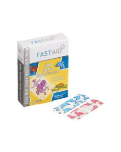 Fast Aid Kids Tattoo Style Plasters 15's X 6  [6 Packs Of 15 Plasters]