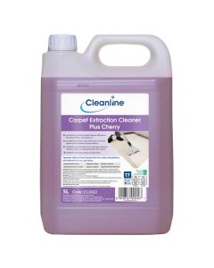 Cleanline Carpet Extraction Cleaner Plus Cherry 5 Litre [Pack of 4]