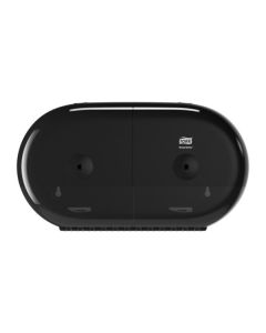 Tork Smartone Mini Twin Toilet Roll Dispenser Black [Pack of 1]