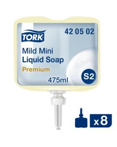 Tork Mild Mini Liquid Soap 475ML [Pack of 8]