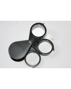 AW Hand Held Folding Pocket Magnifier 5x ,10x ,15x Magnifications [Pack of 1]