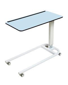 Over Bed Table, Parallel Base, Compact Grade Flat Laminate Top with Retaining Lip
