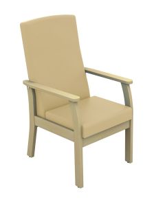 ﻿﻿﻿﻿Atlas Patient Mid-Back Arm Chair - (Anti-bacterial Vinyl)