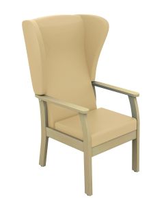 ﻿﻿﻿﻿Atlas Patient High-Back Arm Chair with Wings - (Anti-bacterial Vinyl) [Pack of 1]