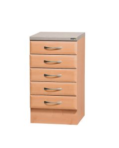 50cm 5 Drawer Pack (without locks) - Beech Finish