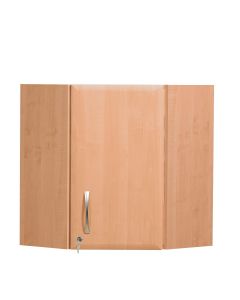 Corner Wall Cabinet - Beech Finish