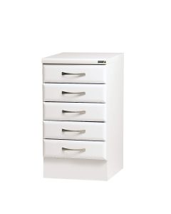 50cm 5 Drawer Pack (without locks) - White Finish
