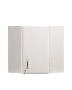 Corner Wall Cabinet - White Finish