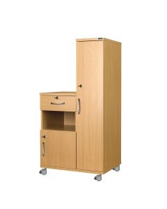 Right Hand Bedside Cabinet ﻿Combination Unit with Locks, ﻿Manufactured from MFC Material [Pack of 1]