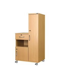 Right Hand Bedside Cabinet ﻿Combination Unit with Locks, ﻿Manufactured from ﻿Laminate Faced MDF Material [Pack of 1]