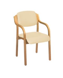 Aurora Visitor Chair with Arms - (Anti-bacterial Vinyl)