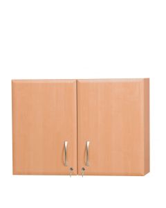 ﻿100cm Wall Cabinet - Beech Finish