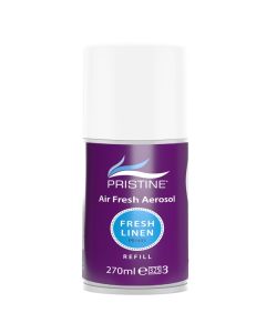 Pristine Air Fresh Aerosol Refill Fresh Linen 270 ml [Pack of 12]