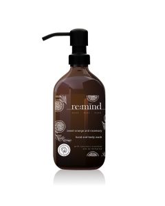 RE:MIND Refillable Forever Glass Hand & Body Wash Bottle 500ML [Pack of 1]