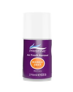 Pristine Air Fresh Aerosol Refill Mango Zest 270 ml [Pack of 12]
