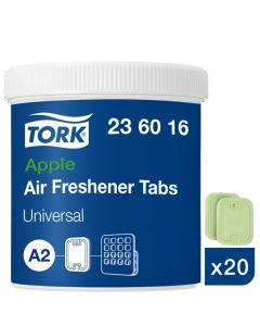 Tork Apple Air Freshener Tabs Green [Pack of 1]