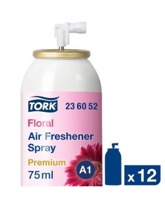 Tork Floral Air Freshener Spray 75ml [Pack of 12]