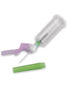 BD 368651 Eclipse Blood Collection Needles With Pre-attached Holder 22G x 1.25" Black [Pack of 100] 