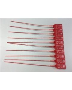 Freeway Medical Anti-Tamper Tag System, Finished with Logo, Red [Pack of 100]