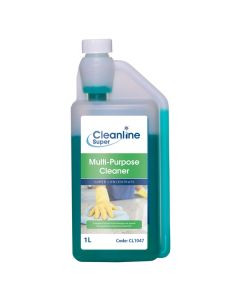Cleanline Super Multi-Purpose Cleaner Super Concentrate 1 Litre [Pack of 4]