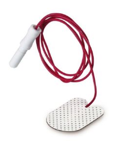 Ambu Neuroline 710 Surface Electrode, solid gel 28x20mm, 150cm lead, 1.5mm connector [Pack of 12]