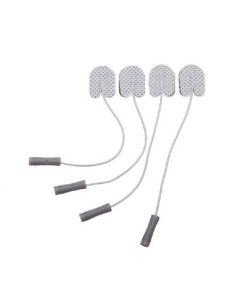 Ambu Neuroline 710 Surface Electrode, solid gel 28x20mm, 150cm coloured leads, 1.5mm connector [Pack of 12]