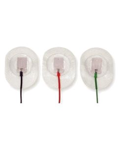 Ambu Neuroline 715 Surface Electrode, solid gel 28x20mm, 50cm coloured lead length, 1.5mm connector, [Pack of 12x20]