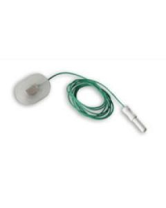 Ambu Neuroline 715 Surface Electrode, solid gel 28x20mm, 80cm coloured lead length, 1.5mm connector [Pack of 12]