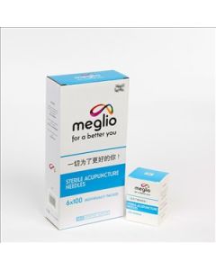 Acupuncture Needles 100 Individually Wrapped Acupuncture Needles 0.30mm By 25mm Copper Handles With Guide Tubes [Pack of 6]